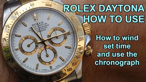 how to set a daytona rolex|rolex daytona watch manual.